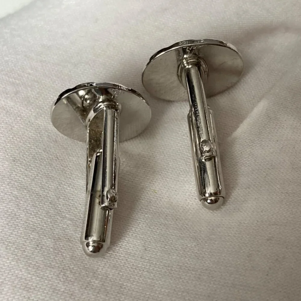 Vintage Mens Cufflinks Tie Clips Lot Gold Silver Tone Mixed Designs Mid Century